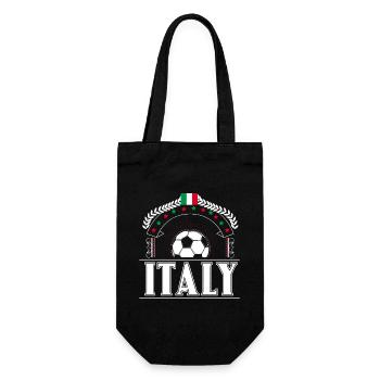 Italien Fußball Sport - Geschenkbeutel für Flaschen - Schwarz - Vorne