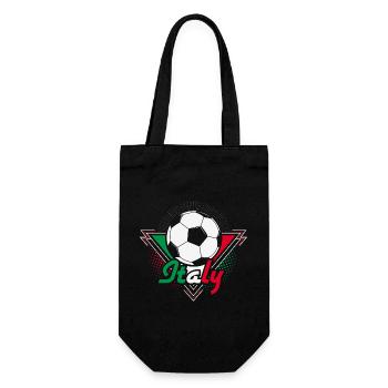 Italy Football Italian Gift Idea - Gift Bag for Bottles - black - Front