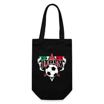 Italy Football Squadra Azzurra Footballer - Gift Bag for Bottles - black - Front