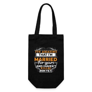 Mariage Mariage Cadeau de mariage - Sac à bouteille - noir - Devant