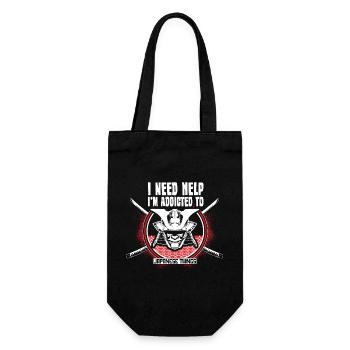Japan Manga Origin Gift Idea - Gift Bag for Bottles - black - Front