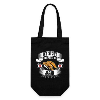 Japan Tokyo Japanese Gift Idea - Gift Bag for Bottles - black - Front