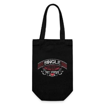 Single Independence Funny Saying Cadeau - Sac à bouteille - noir - Devant
