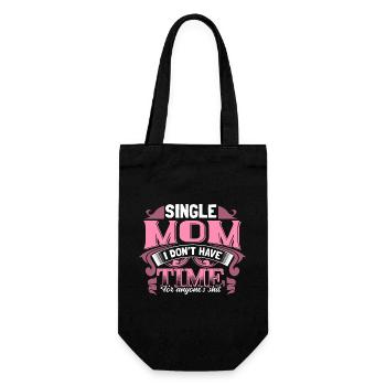 Maman célibataire Maman Enceinte - Sac à bouteille - noir - Devant
