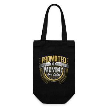 Single Mother Mom Family Gift - Gift Bag for Bottles - black - Front
