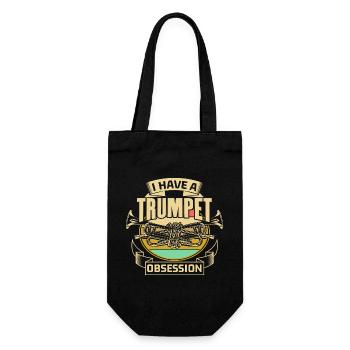 Trumpet Trumpet Player Chapel Gift - Gift Bag for Bottles - black - Front