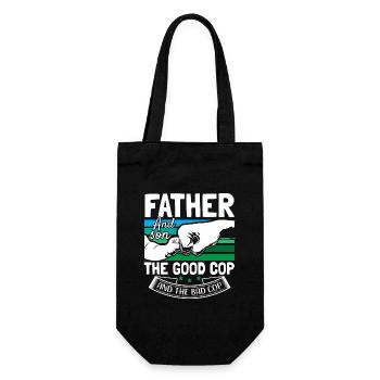 Father Son Parents Family - Gift Bag for Bottles - black - Front
