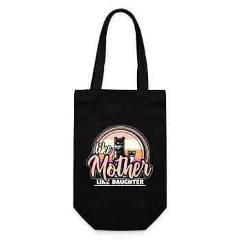Mother Daughter Mother's Day Cohesion Gift - Gift Bag for Bottles - black - Front