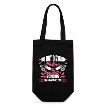 Mère Fille Famille Cadeau d’amour maternel - Sac à bouteille - noir - Devant
