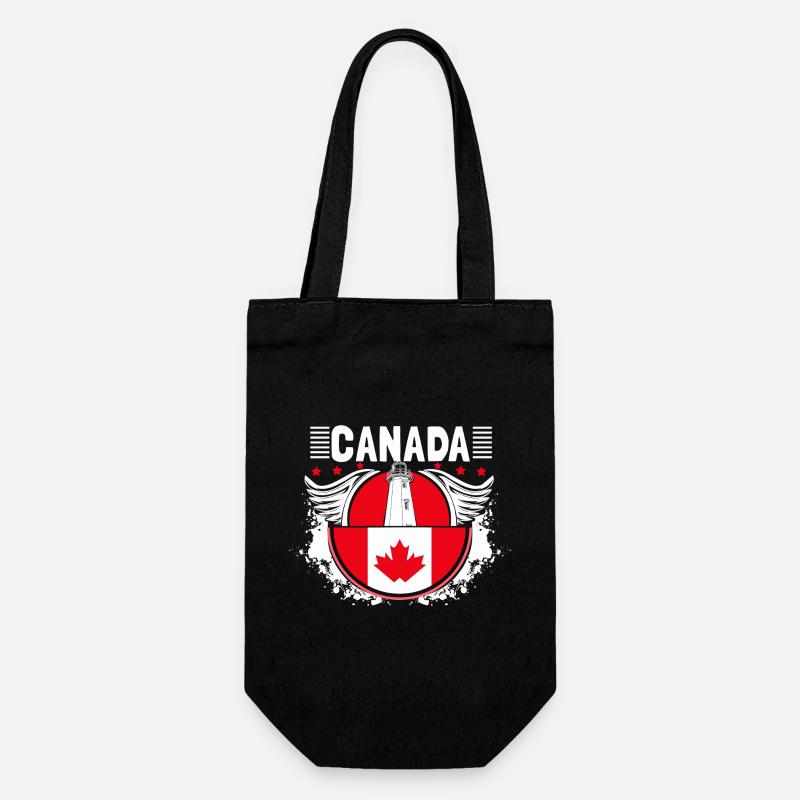 Pays du wapiti du Canada - Sac à bouteille - noir