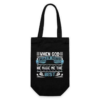 Meilleur cadeau de père de fils - Sac à bouteille - noir - Devant