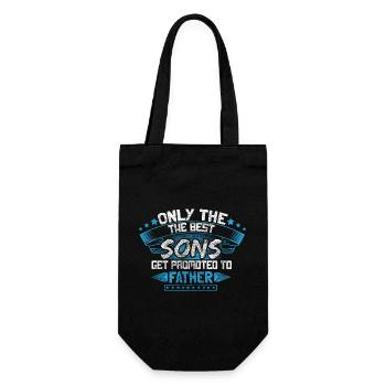 Best Son Young Gift Idea - Gift Bag for Bottles - black - Front