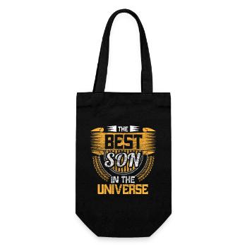 Idée de cadeau d’anniversaire du meilleur fils papa - Sac à bouteille - noir - Devant