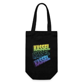 Kassel Allemagne City Font Skyline Accueil - Sac à bouteille - noir - Devant