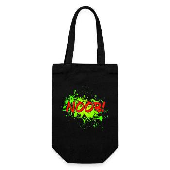 NOOB! - Geschenkbeutel für Flaschen - Schwarz - Vorne