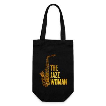 Femme de jazz - Sac à bouteille - noir - Devant