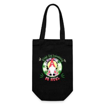 c'est les vacances de noël - Sac à bouteille - noir - Devant