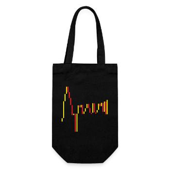 Spain Stock Exchange Red Yellow - Gift Bag for Bottles - black - Front