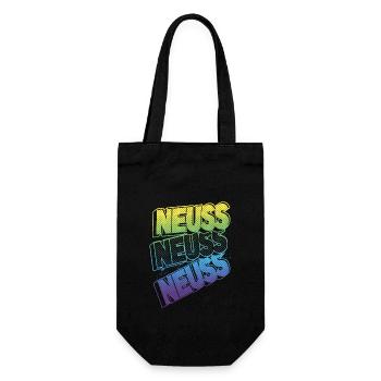 Neuss Germany City Font Skyline Accueil - Sac à bouteille - noir - Devant