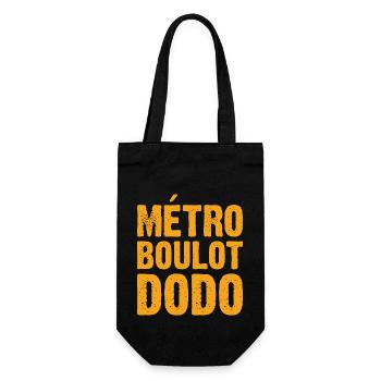 Métro Boulot Dodo - Sac à bouteille - noir - Devant