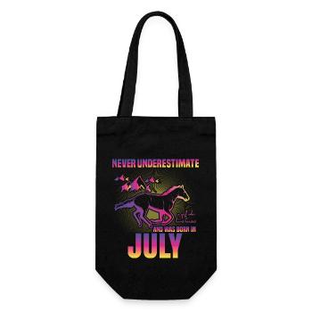 Cette fille aime les chevaux | Juillet - Sac à bouteille - noir - Devant