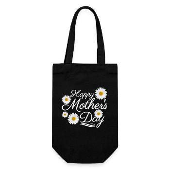 Happy Mother's Day - Gift Bag for Bottles - black - Front