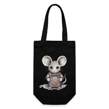 The Little Mouse - Gift Bag for Bottles - black - Front