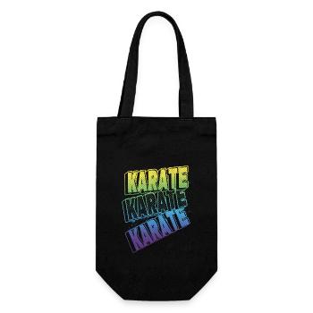 Karaté, Écriture, Arts martiaux, Arts martiaux, Combat, Sports - Sac à bouteille - noir - Devant
