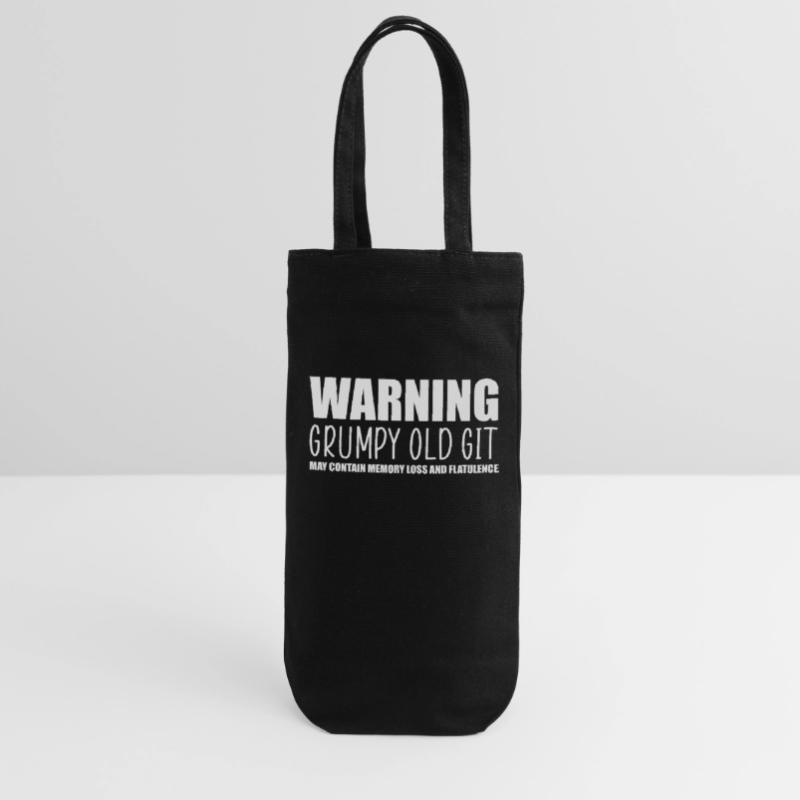 Warning grumpy old git Gift Bag for Bottles