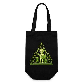 Back to school - green - Gift Bag for Bottles - black - Front