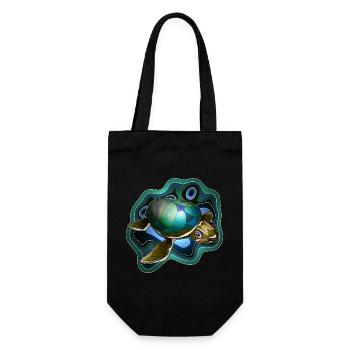 Tortue de mer 2 - Sac à bouteille - noir - Devant