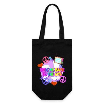 Take me back to the 60s - Gift Bag for Bottles - black - Front