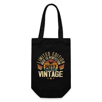 Vintage 2017 Cadeau d’anniversaire 2017 Rétro - Sac à bouteille - noir - Devant