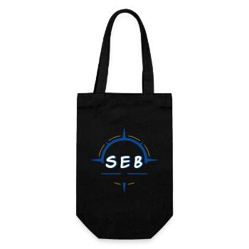 Seb - Gift Bag for Bottles - black - Front