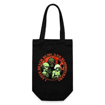 J’adore la plage et les suceurs de sang - Sac à bouteille - noir - Devant