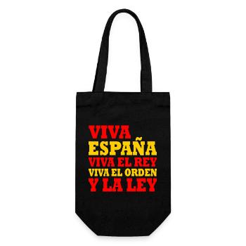 viva españa viva el rey viva el orden y la ley - Geschenkbeutel für Flaschen - Schwarz - Vorne