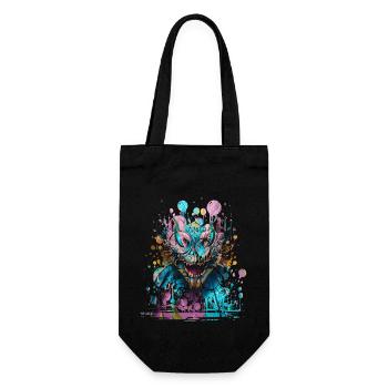 Graffiti Street Art Spray Vintage Schablone Retro - Geschenkbeutel für Flaschen - Schwarz - Vorne