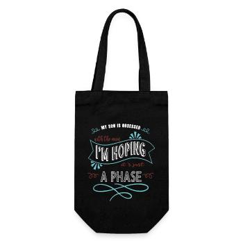 space ship spaceship humor colors birthday - Geschenkbeutel für Flaschen - Schwarz - Vorne