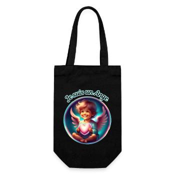 Je suis un Ange - Sac à bouteille - noir - Devant