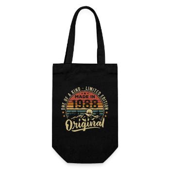 Né 1988 Original Retro Vintage Anniversaire 1988 - Sac à bouteille - noir - Devant
