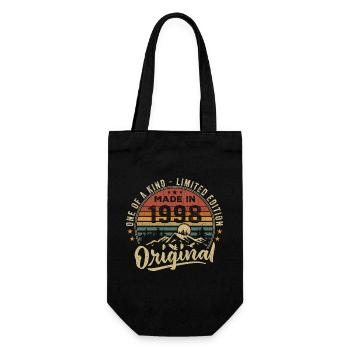 Né 1998 Original Retro Vintage Anniversaire 1998 - Sac à bouteille - noir - Devant