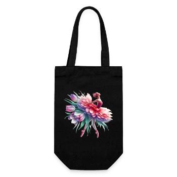 Danseuse de ballet avec tutu - Sac à bouteille - noir - Devant