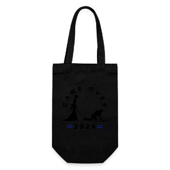 Game Over 2024 Hochzeit - Geschenkbeutel für Flaschen - Schwarz - Vorne