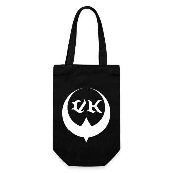 VK White Moon Logo - Gift Bag for Bottles - black - Front