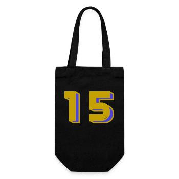 15. 15 YEARS. 15th ANNIVERSARY. 15 YEAR ANNIVERSARY. - Gift Bag for Bottles - black - Front