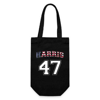 Harris 47. Präsidentin - Kamala Harris 2024 Für - Geschenkbeutel für Flaschen - Schwarz - Vorne
