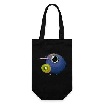 kiwi The Beast - Geschenkbeutel für Flaschen - Schwarz - Vorne