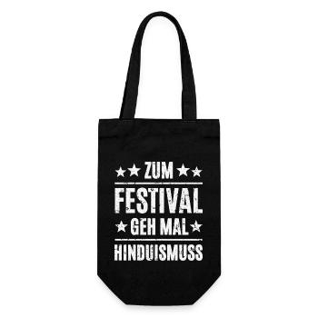 Festival Hinduismus - Geschenkbeutel für Flaschen - Schwarz - Vorne