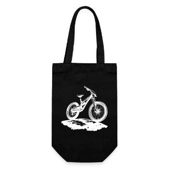 Mountain bikers - Gift Bag for Bottles - black - Front