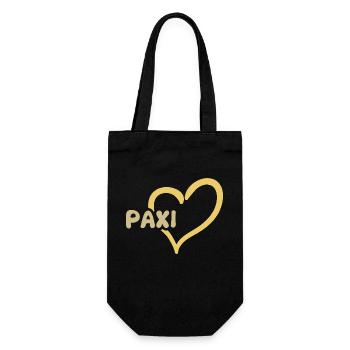 Paxi als Paxi - Geschenkbeutel für Flaschen - Schwarz - Vorne